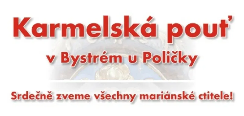 Pozvánka - Karmelská pouť Bystré u Poličky